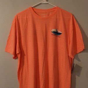 NEW - Crown and Ivy - Men's T-Shirt - Coral Heather - Size Large